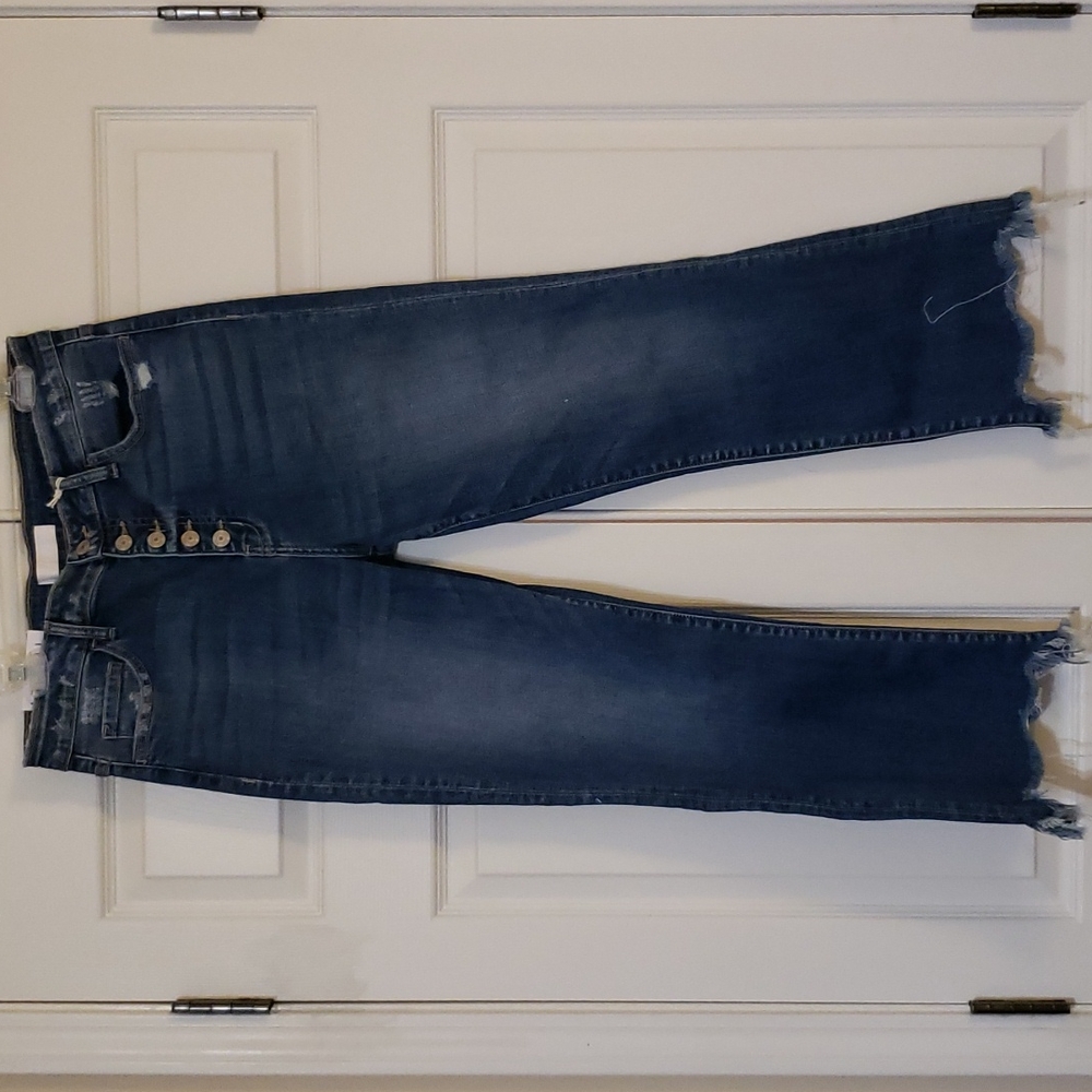 Vervet button fly flare jean